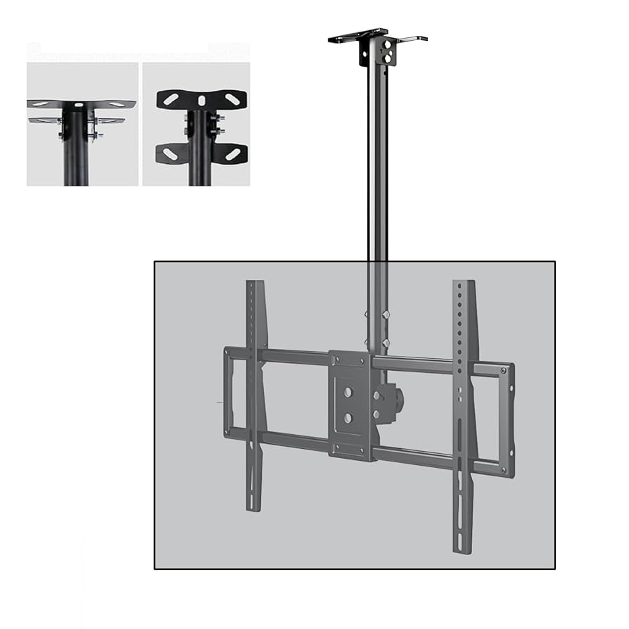 テレビ天井吊り金具 360°回転可 耐荷重25KG JAPANNEXTテレビ天吊り金具14～50インチ液晶PCモニターTV対応JN
